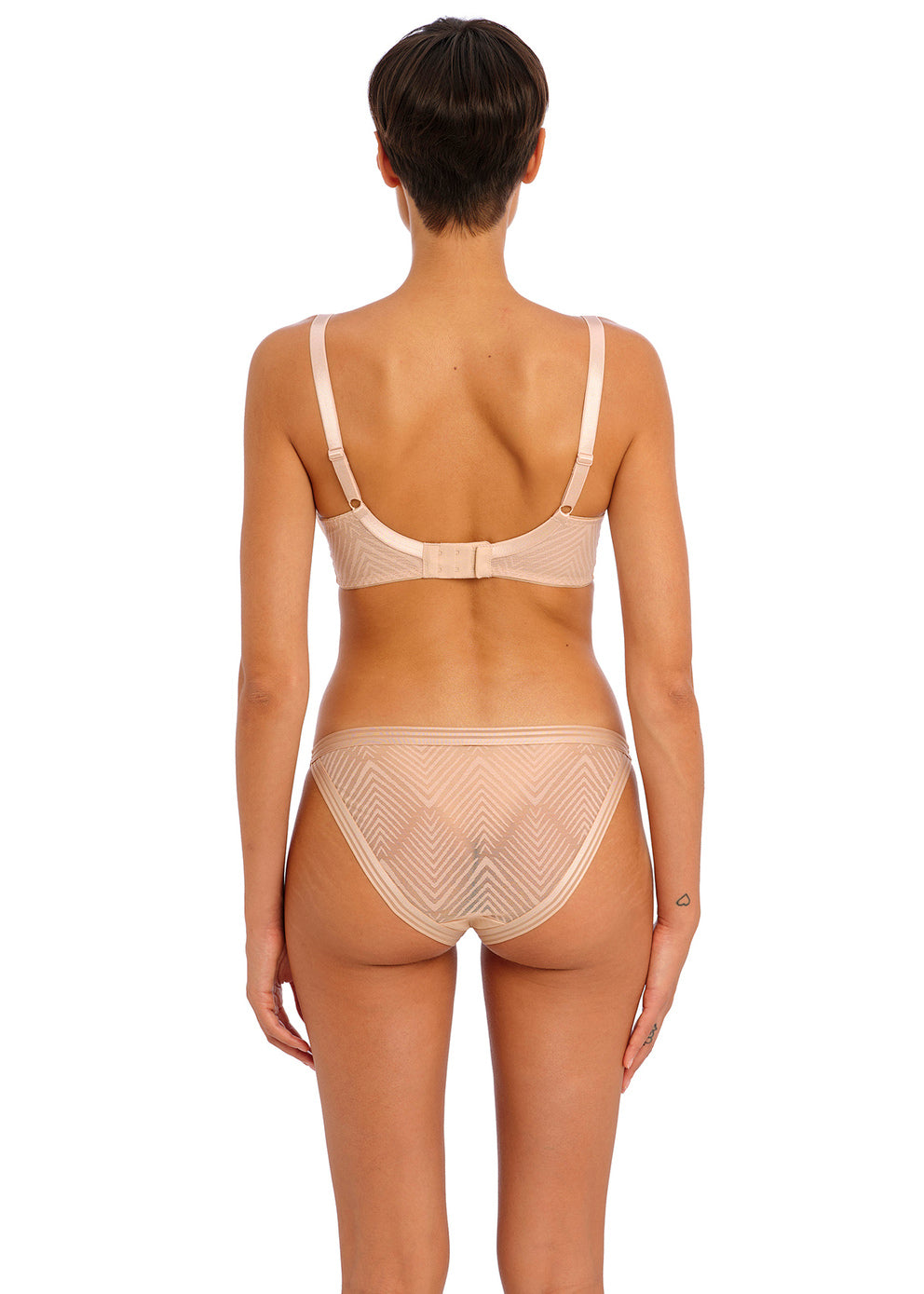 Tailored Underwire High Apex Plunge Bra - Natural Beige