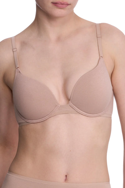 Bliss Cotton Convertible T-shirt Bra - Cafe