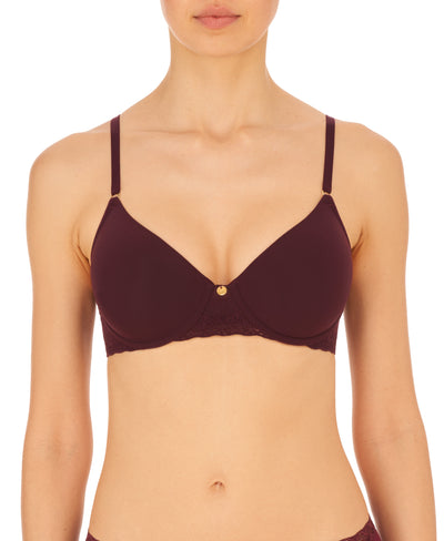 Bliss Perfection Contour Underwire Bra - Vino