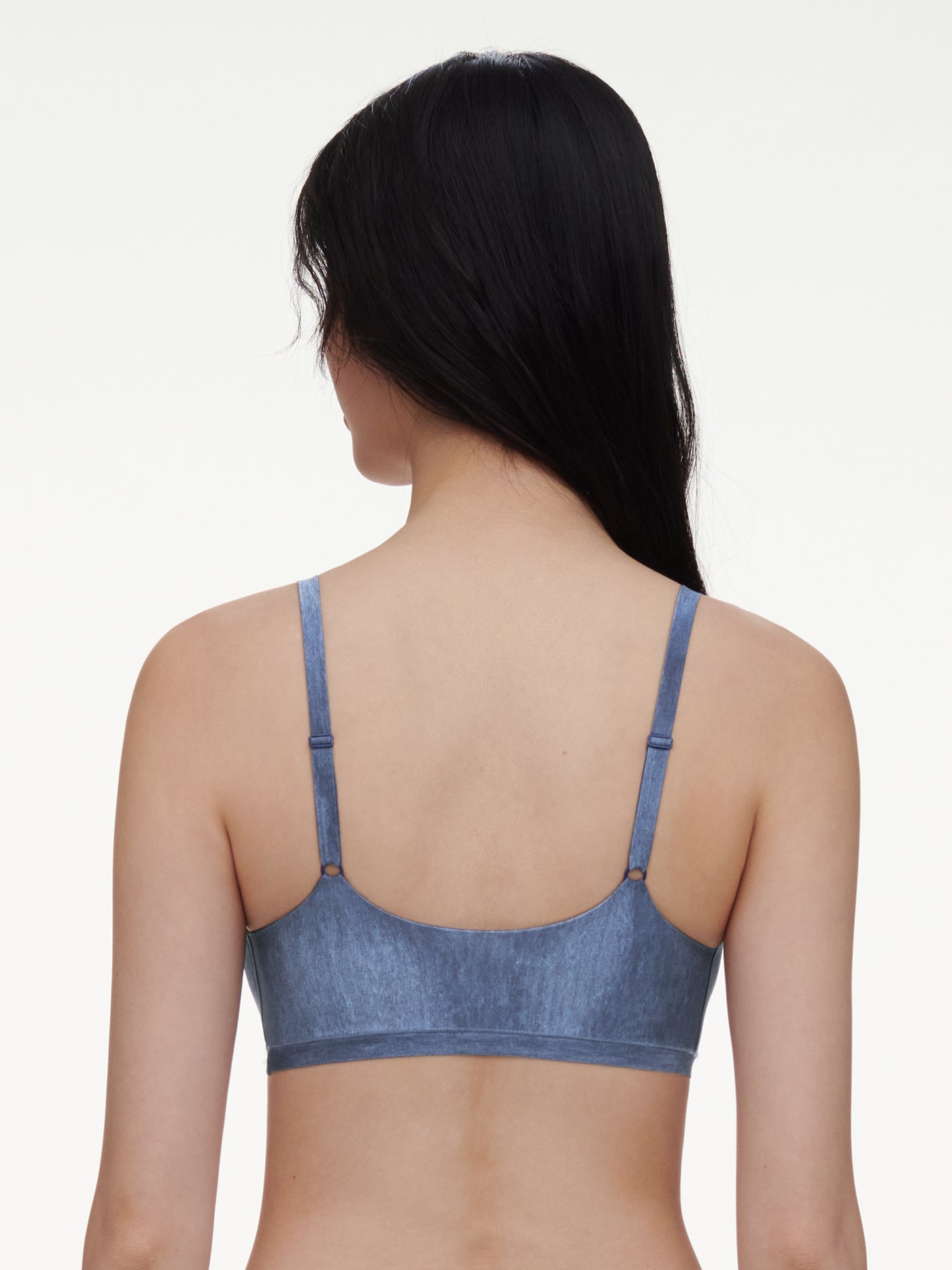 Softstretch Scoop Padded Bralette - Denim