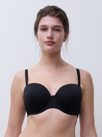 Comfort Chic Full Bust Strapless - Black