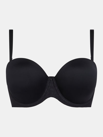 Comfort Chic Full Bust Strapless - Black