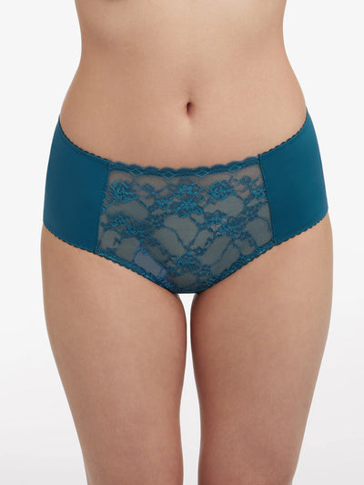 Coy Lace Brief -  Vintage Teal