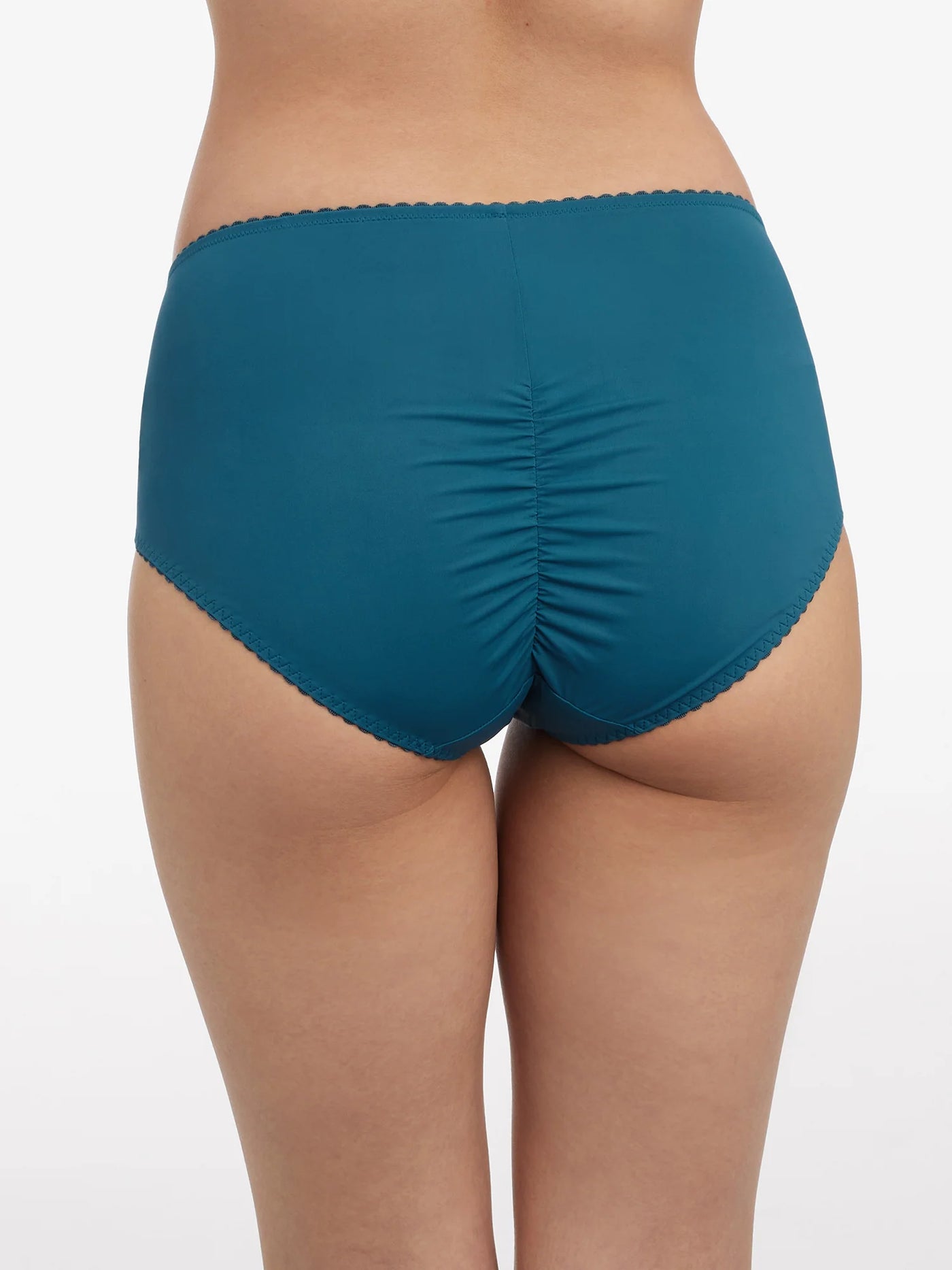 Coy Lace Brief -  Vintage Teal