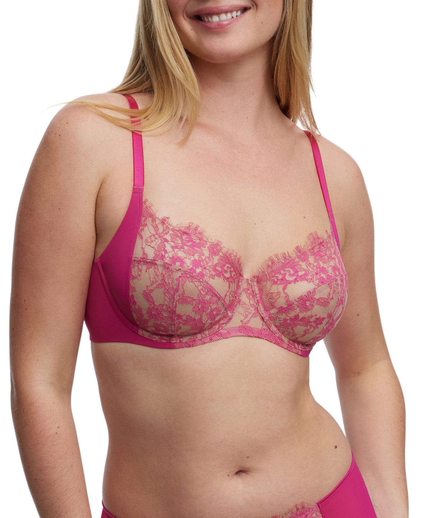 Entice Full Coverage Underwire Bra - Goji / Terracotta