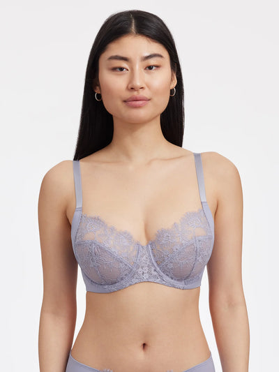 Entice Side Support Underwire Bra - Lavender Dusk