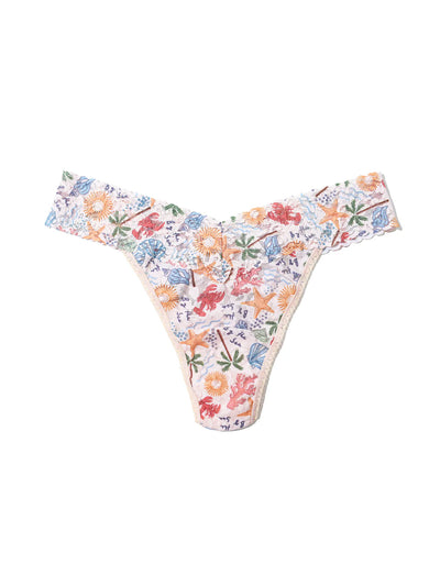 Signature Lace Original Rise Thong - By The Sea Beige