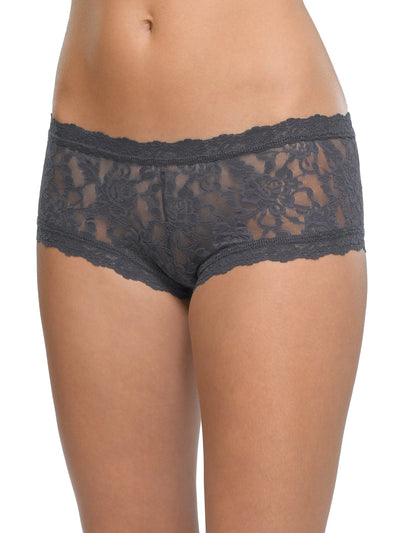 Signature Lace Boyshort - Granite