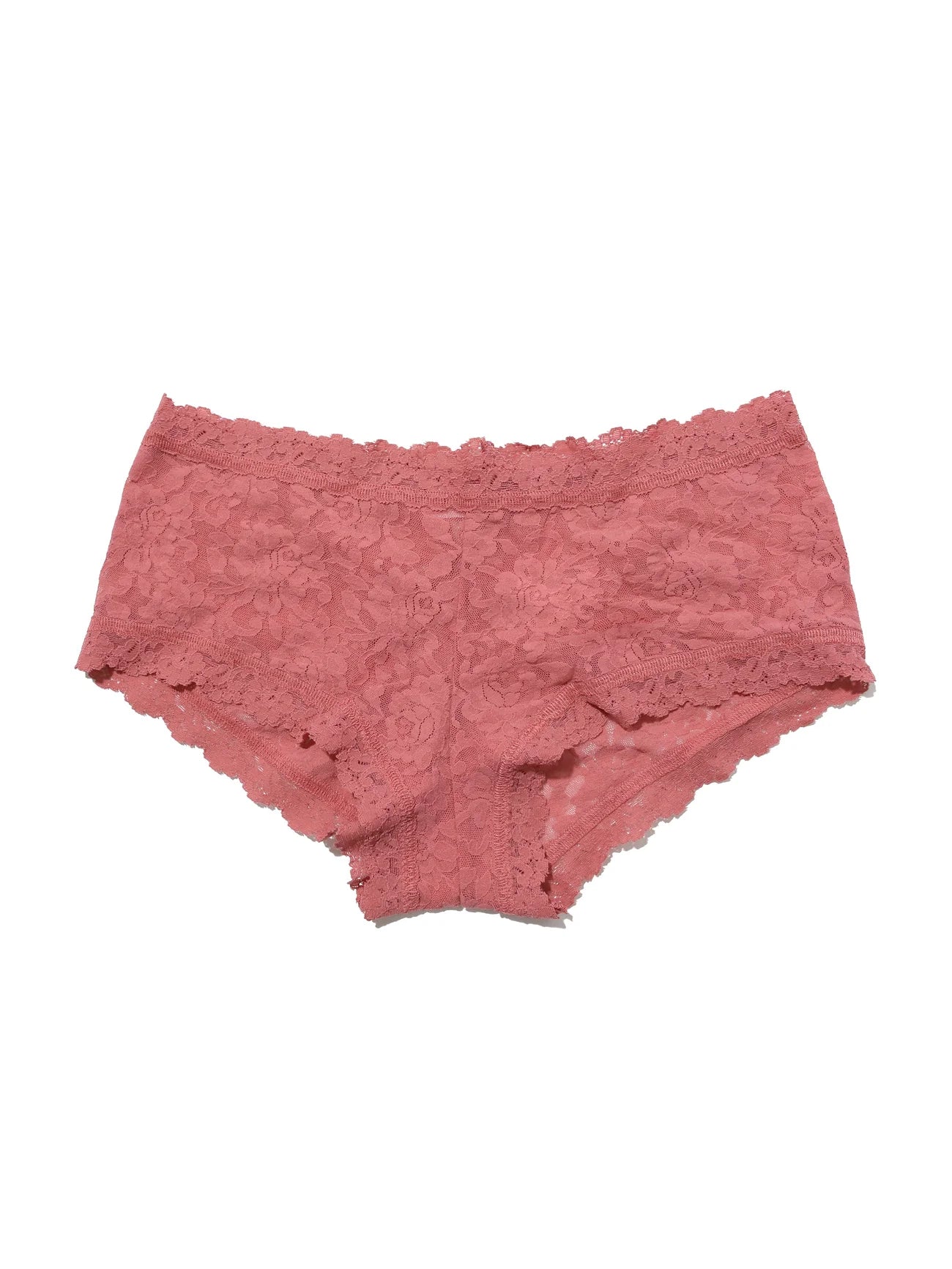 Signature Lace Boyshort - Pink Sands