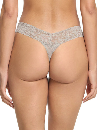 Signature Lace Original Rise Thong - Sleep in Grey