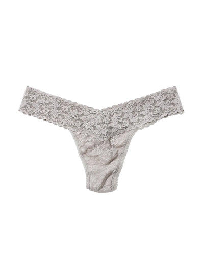 Signature Lace Original Rise Thong - Sleep in Grey