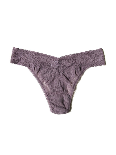 Signature Lace Original Rise Thong - Dusk