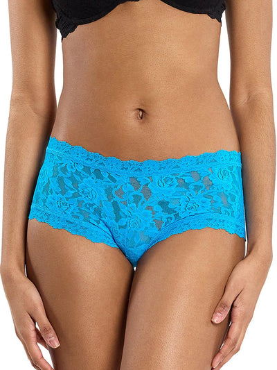 Signature Lace Boyshort - Mediterranean Sea Blue