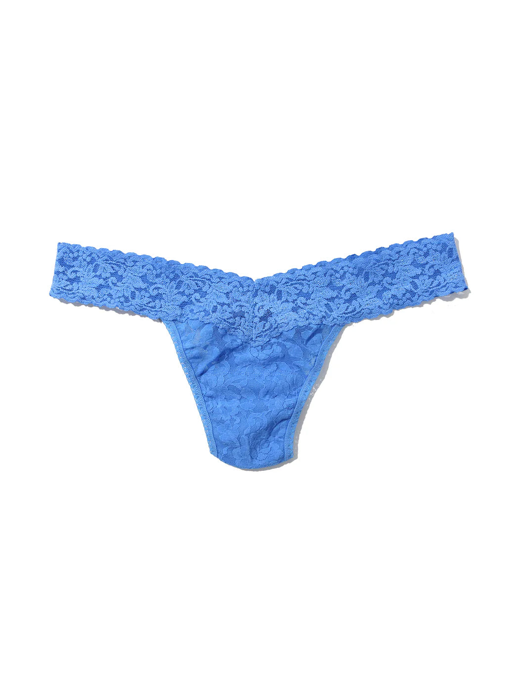 Signature Lace Low Rise Thong - Take the Plunge Blue