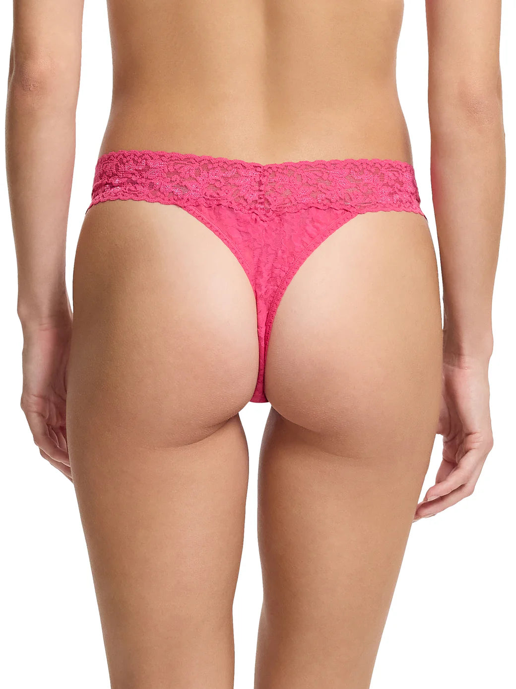 Signature Lace Original Rise Thong - Un-Beet-Able Pink