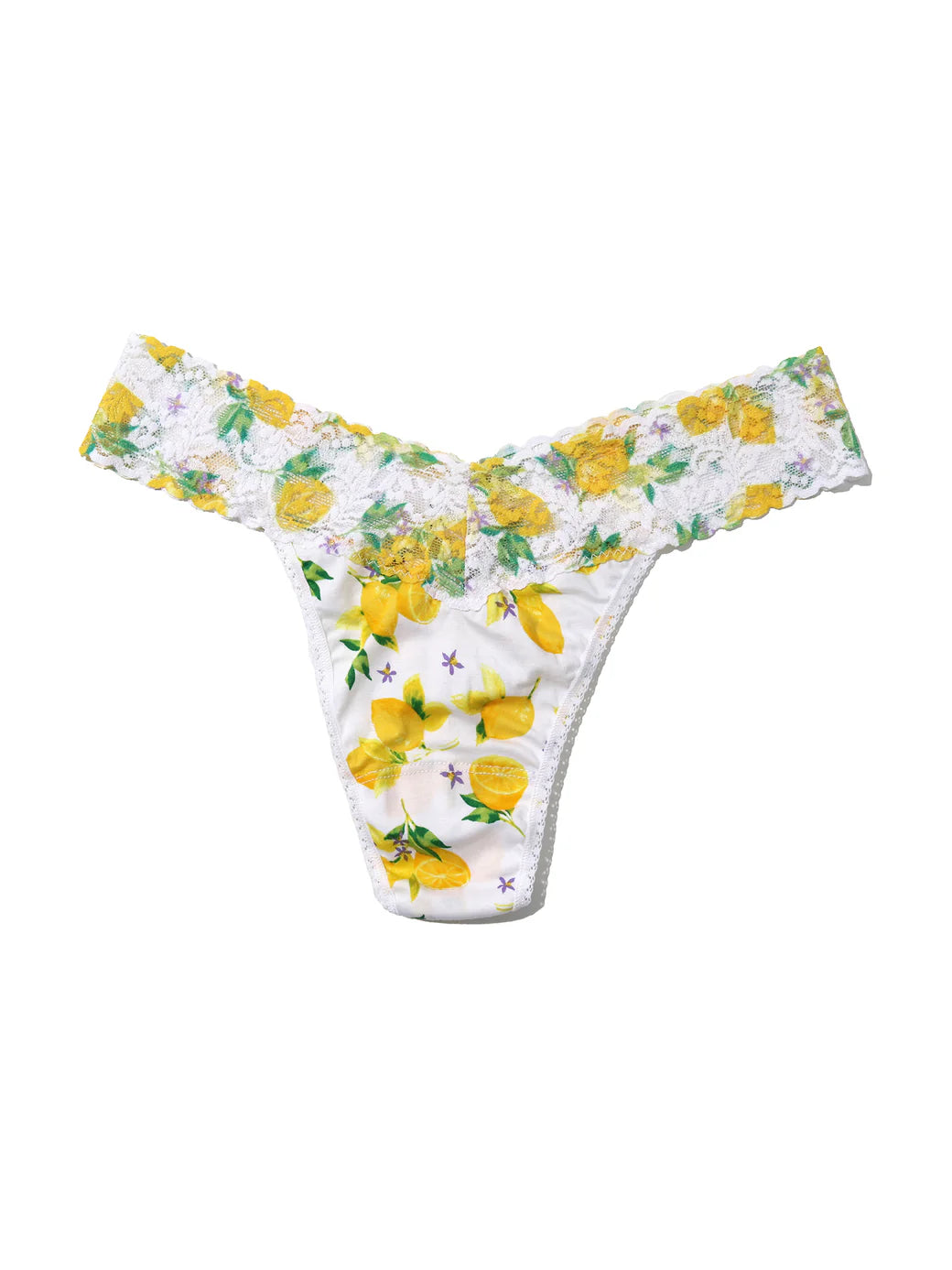 Supima Cotton Printed Original Rise Thong - Make Lemonade