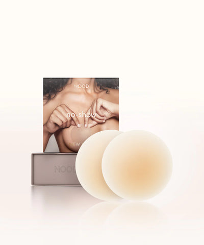 No-Show Adhesive Nipple Covers - Buff 3 inch