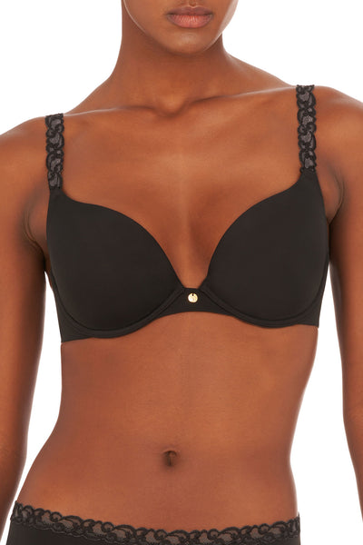 Pure Luxe Push-Up Underwire Bra - Black