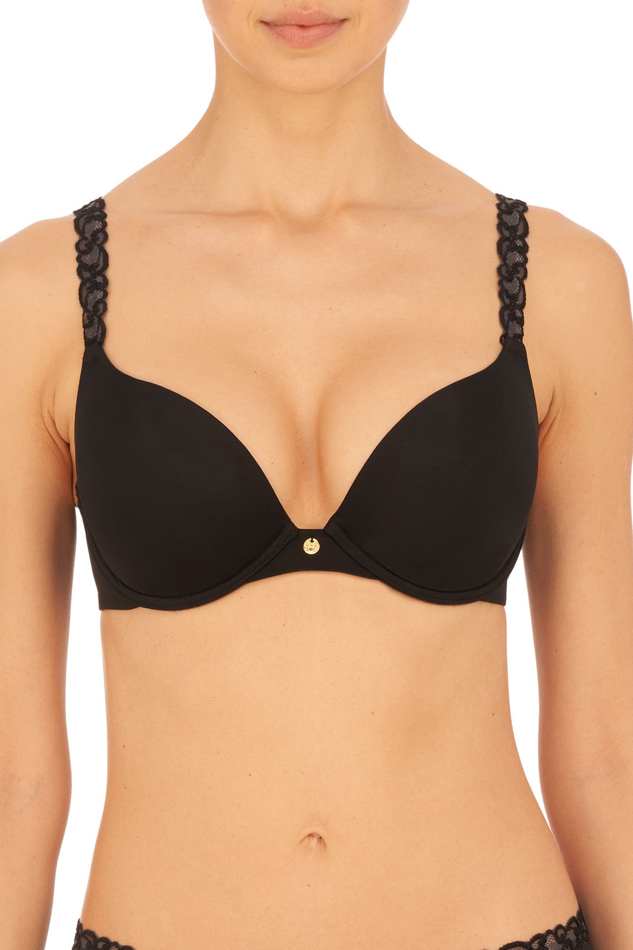 Pure Luxe Push-Up Underwire Bra - Black