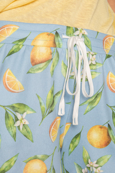 Orange Juice Lounge Short - Ice Blue