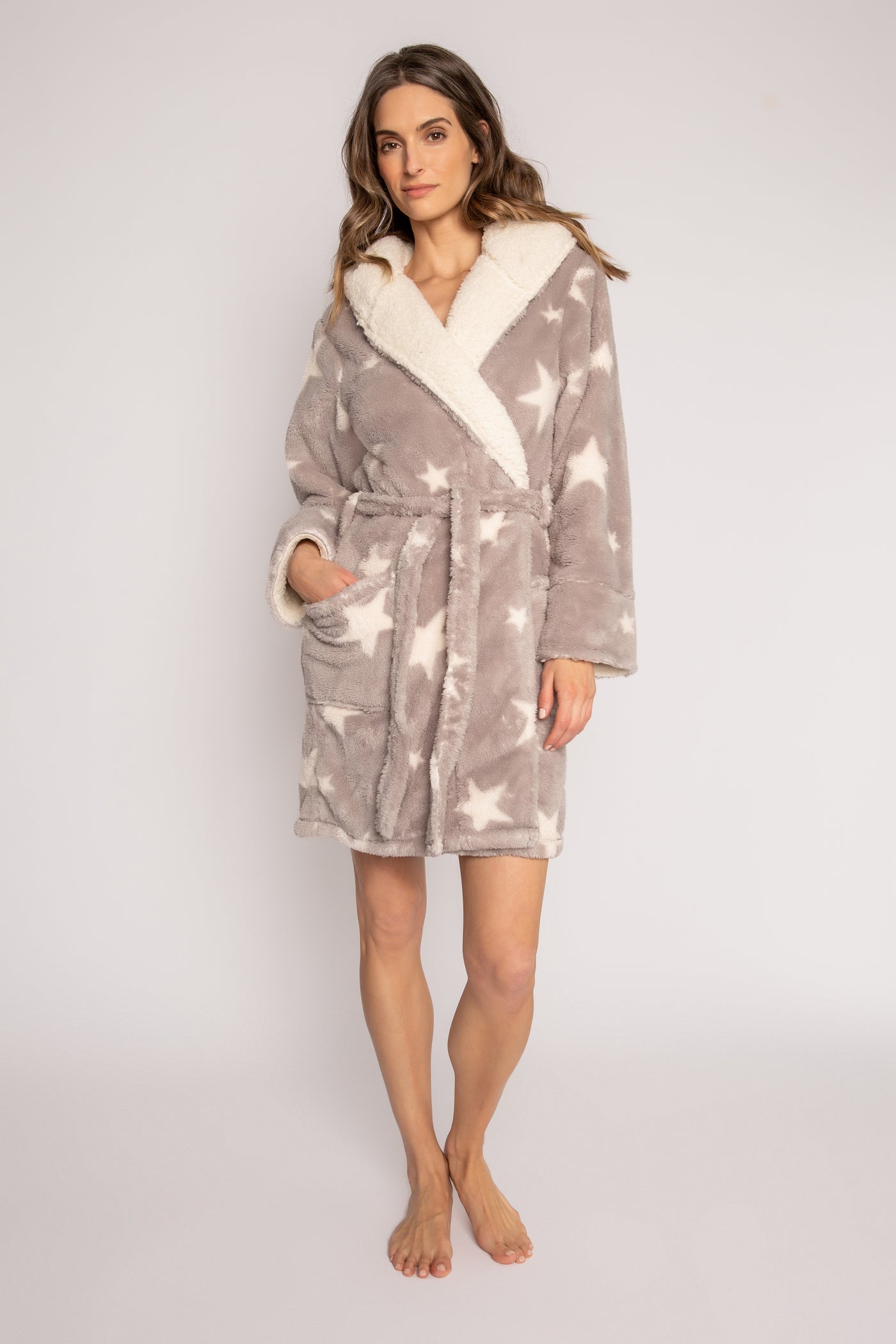 Let's Get Cozy Robe - Light Grey