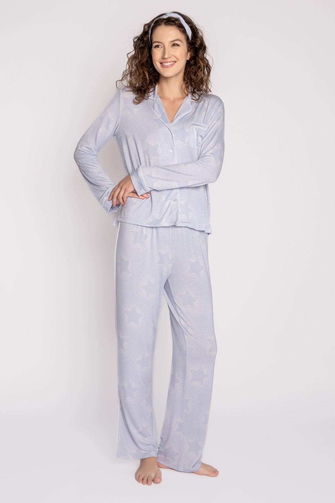 Twinkle Star PJ Set - Blue Mist