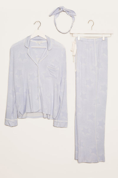 Twinkle Star PJ Set - Blue Mist