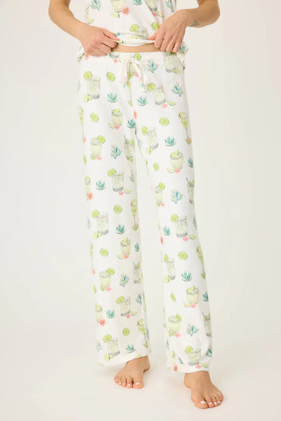 Limes & Sunshine Open Leg Pants- Ivory