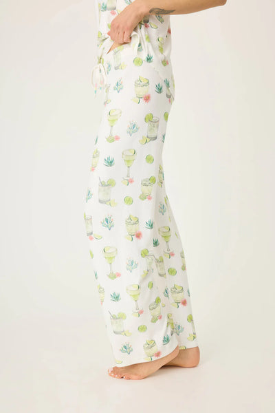 Limes & Sunshine Open Leg Pants- Ivory