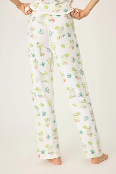 Limes & Sunshine Open Leg Pants- Ivory