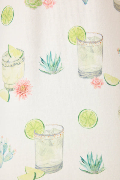 Limes & Sunshine Open Leg Pants- Ivory