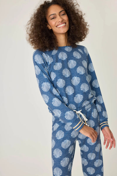 Maritime Longsleeve Lounge Top - Harbor