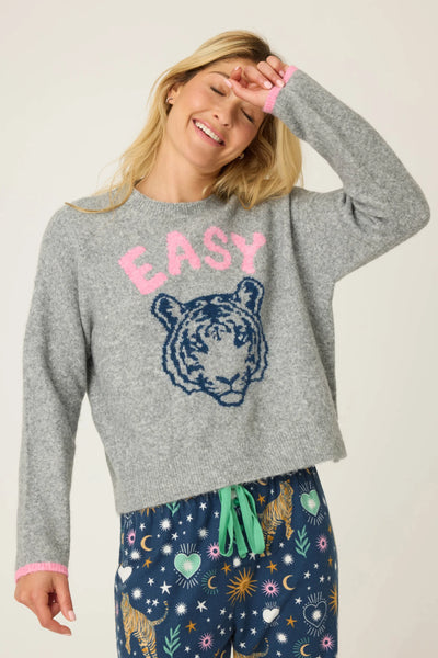 Easy Tiger Sweater - Heather Grey