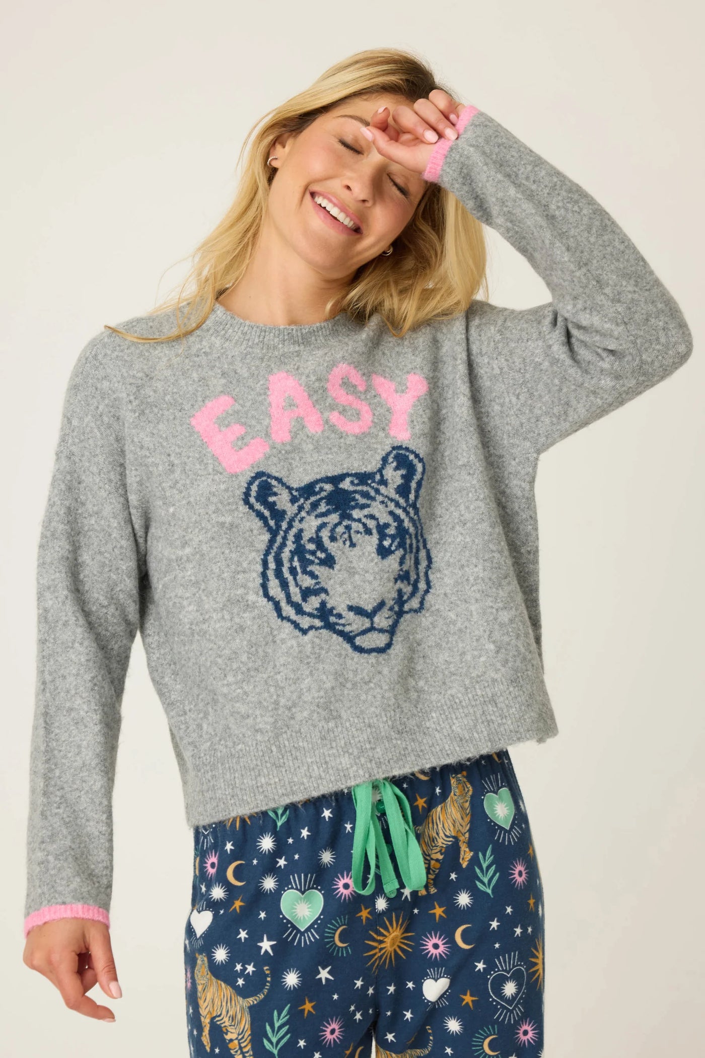 Easy Tiger Sweater - Heather Grey