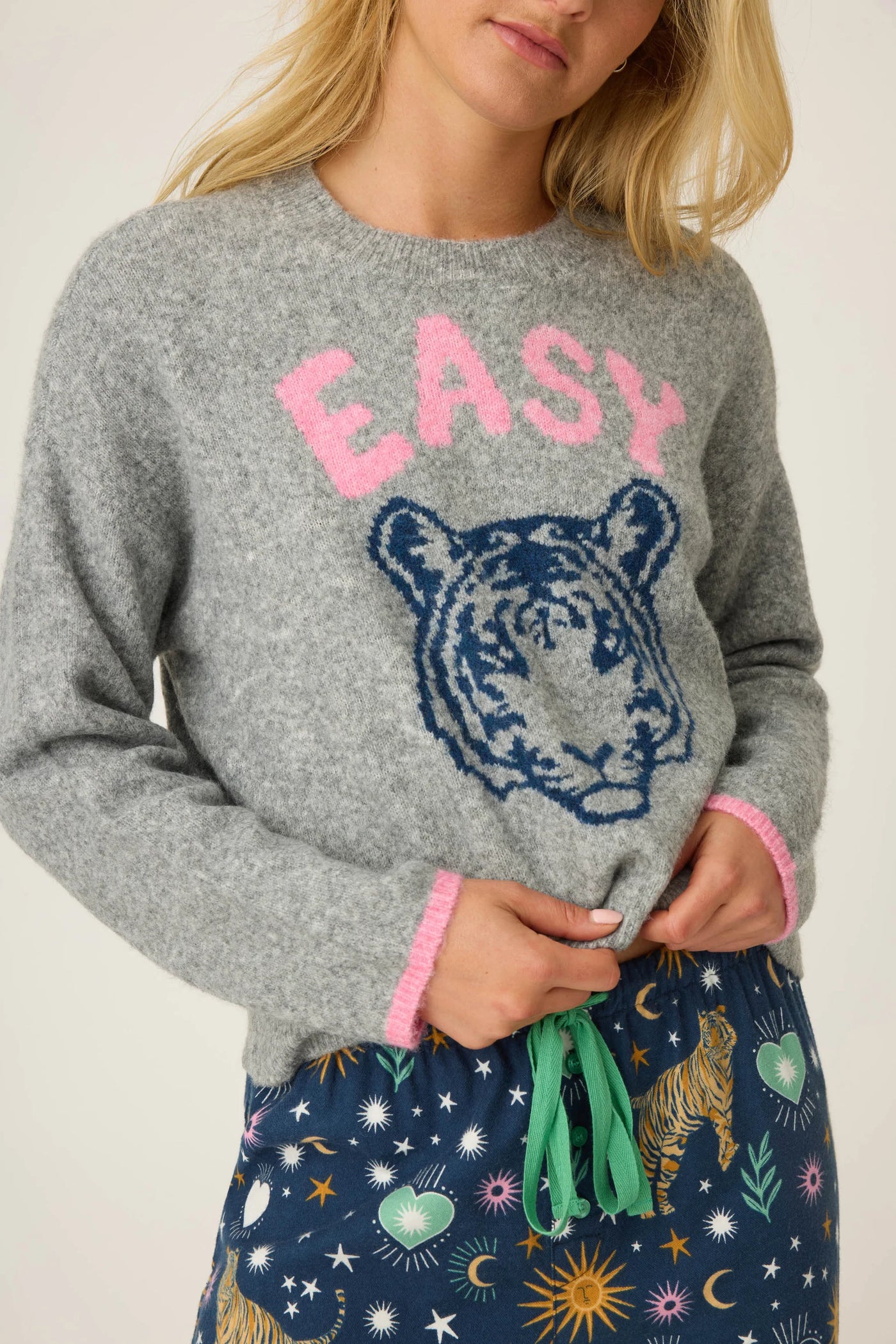 Easy Tiger Sweater - Heather Grey