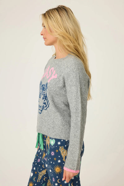 Easy Tiger Sweater - Heather Grey