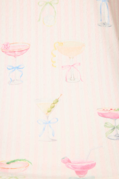 Pretty Punch Cocktail Open Leg Pants - Baby Pink