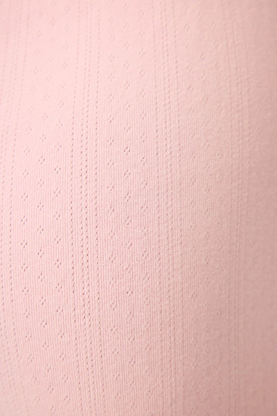 Stay Wild Solid Pointelle Lounge Pants - Pink Coral