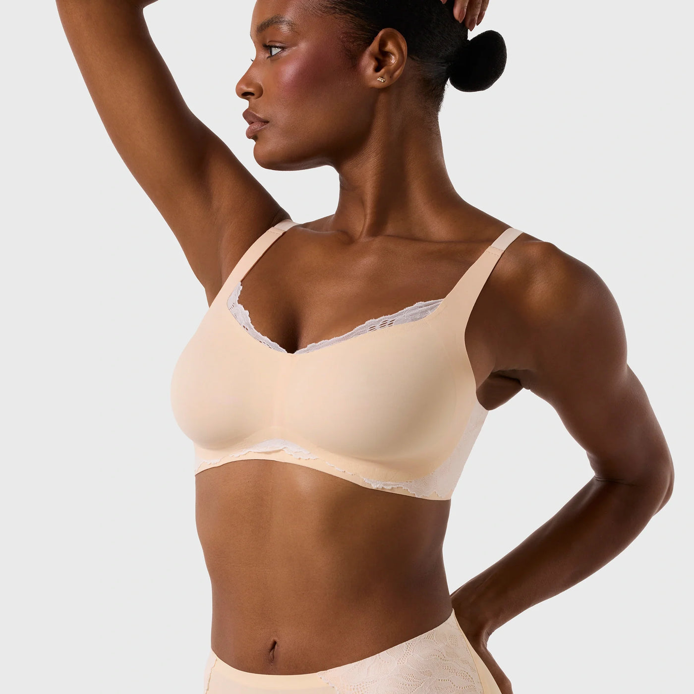 Smooth Lace Beyond Bra - Peach Rose