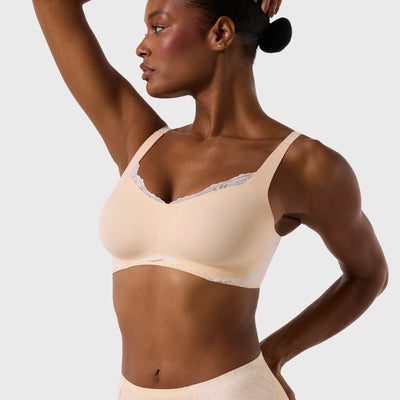Smooth Lace Beyond Bra - Peach Rose