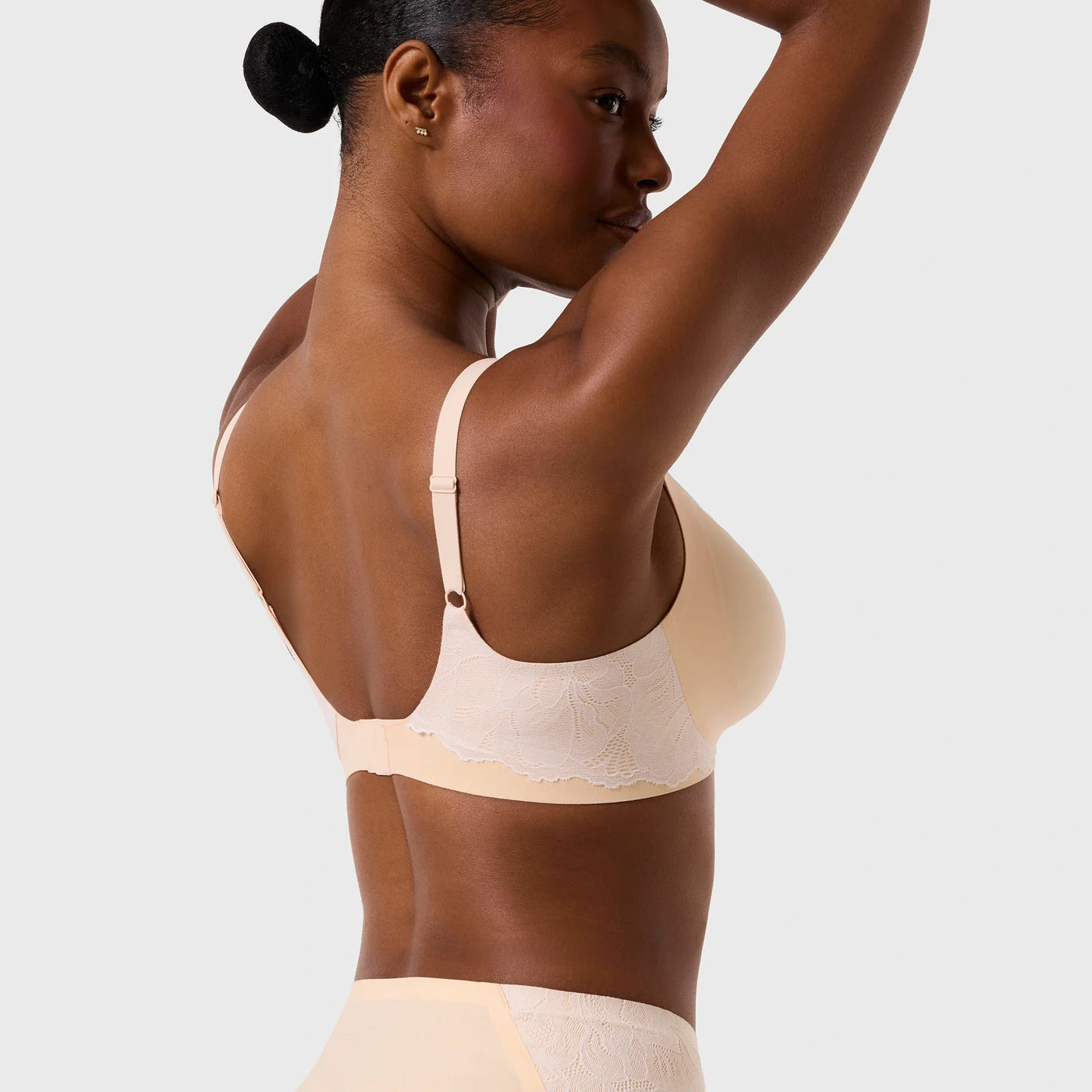 Smooth Lace Beyond Bra - Peach Rose