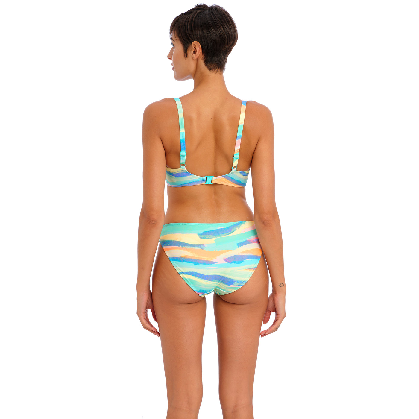 Summer Reef Plunge Bikini Top - Aqua