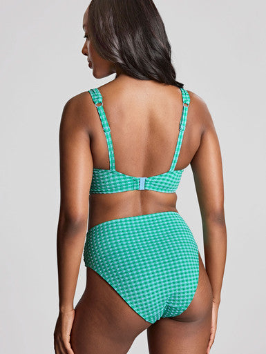 Gingham Olivia Full Cup Bikini Top - Green