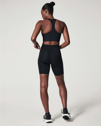 Booty Boost® Active Bike Shorts, 8" - Black