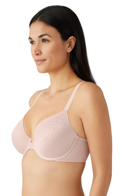 Back Appeal Front Close T-Shirt Bra - Rose Dust