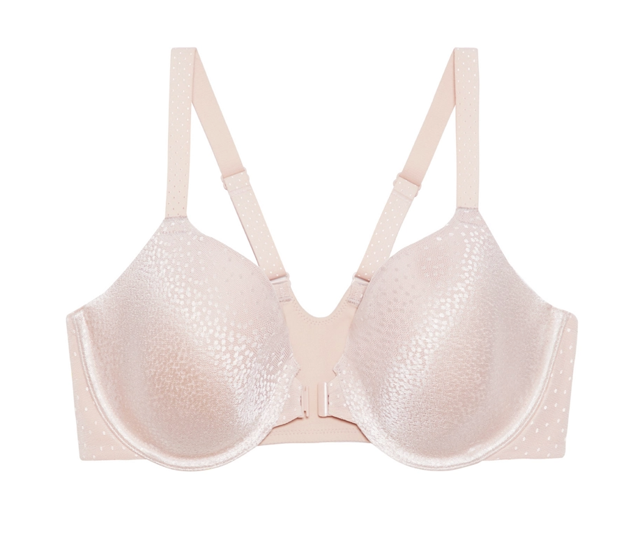 Back Appeal Front Close T-Shirt Bra - Rose Dust