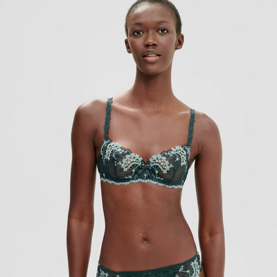 Wish Half Cup Bra - Kolsai Green