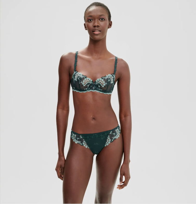 Wish Half Cup Bra - Kolsai Green