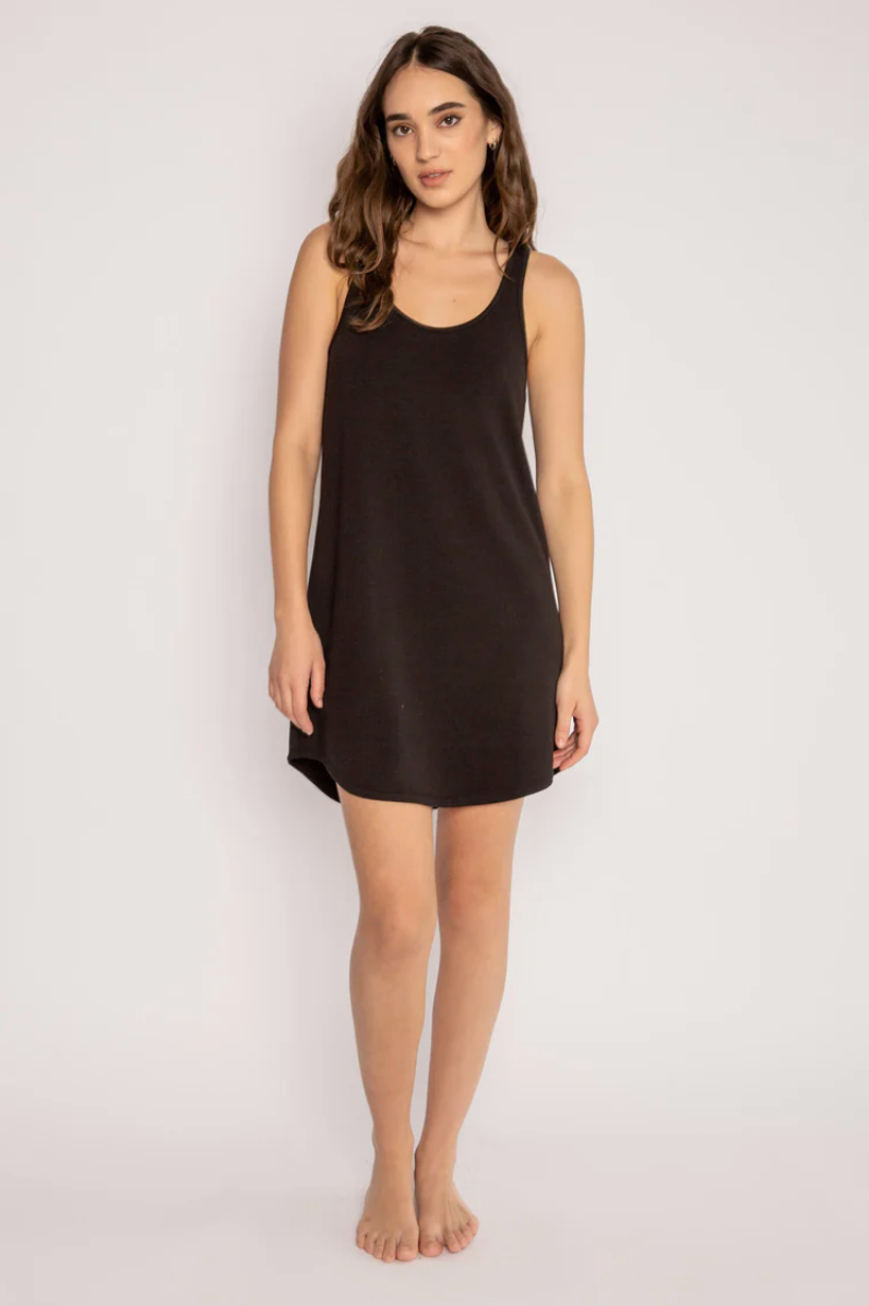 Jammie Essentials Lounge Dress- Black