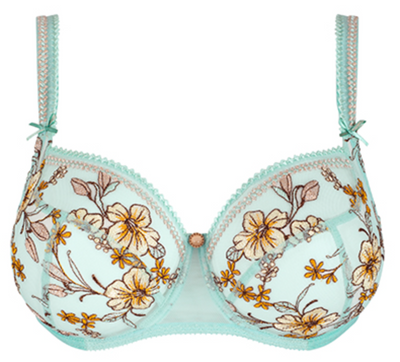 Lauren Low-Necked Bra - Lueur Turquoise